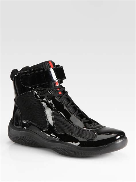 sneaker von prada|prada high top sneakers women's.